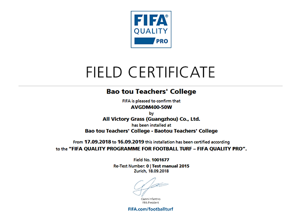 FIFA認證 FIFA認證