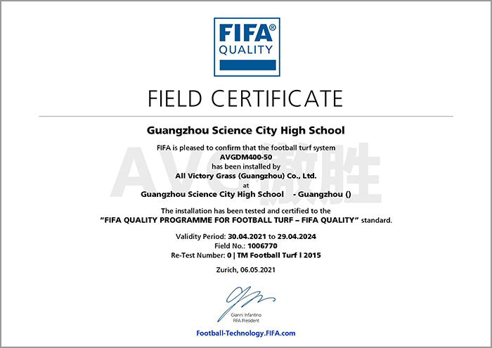 fifa認(rèn)證證書 fifa認(rèn)證證書